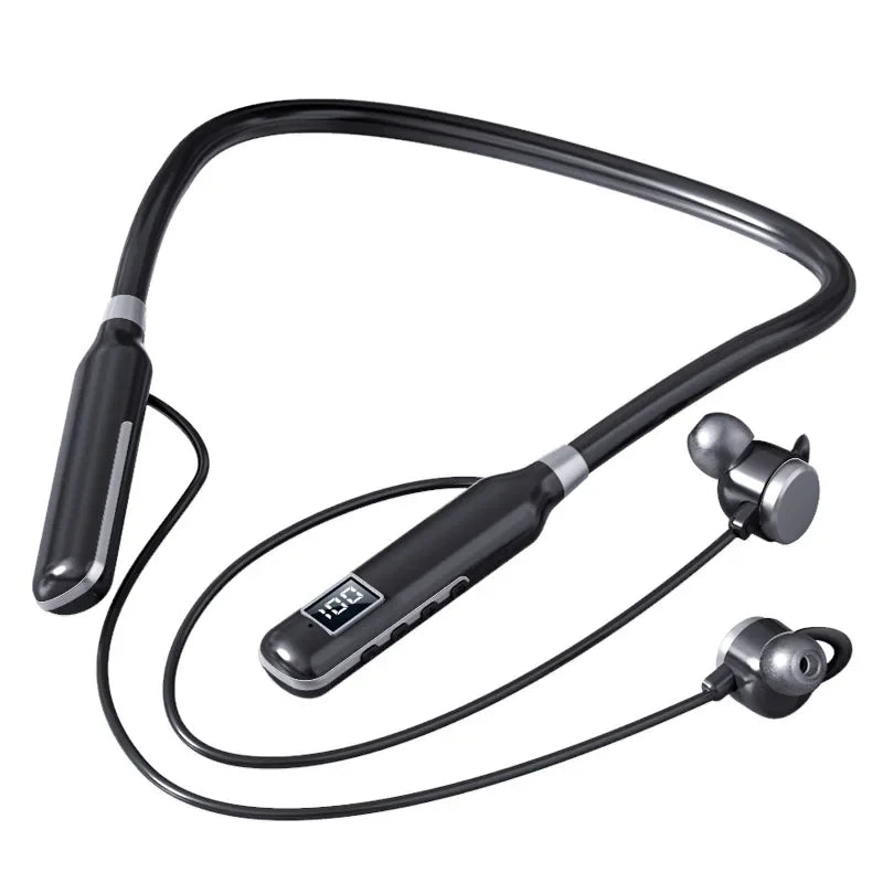 Wireless Headphones Bluetooth 5.3 Neckband Earphones Magnetic Sports BT7 Waterproof Earbuds Headset With Mic SD Card Mode Peaceful Pleasures Health and Wellness