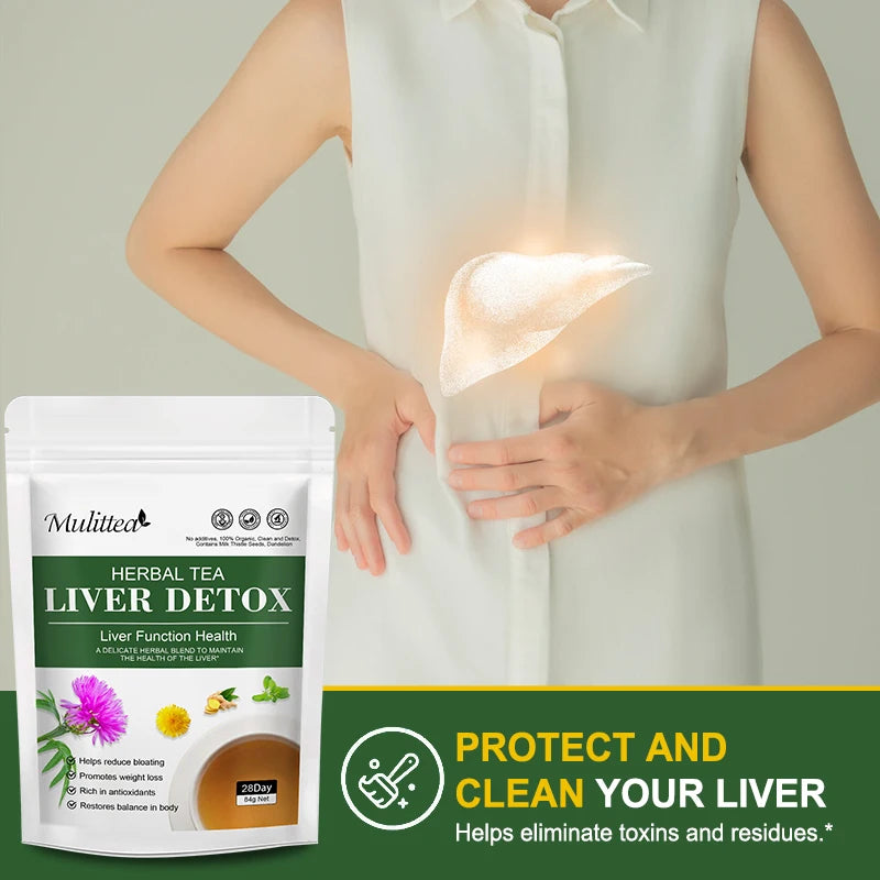 Liver Detox Tea – Dandelion Root, Milk Thistle & Turmeric | 42-Day Supply Peaceful Pleasures Health and Wellness