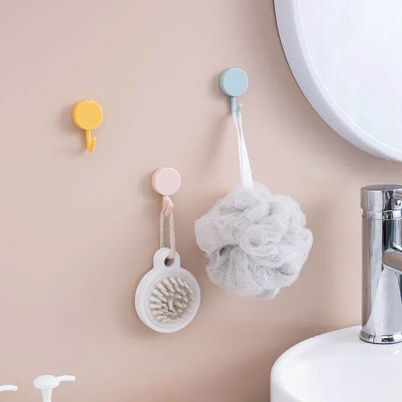 No-Drill Adhesive Wall Hooks 10-Pack | Kitchen & Bathroom