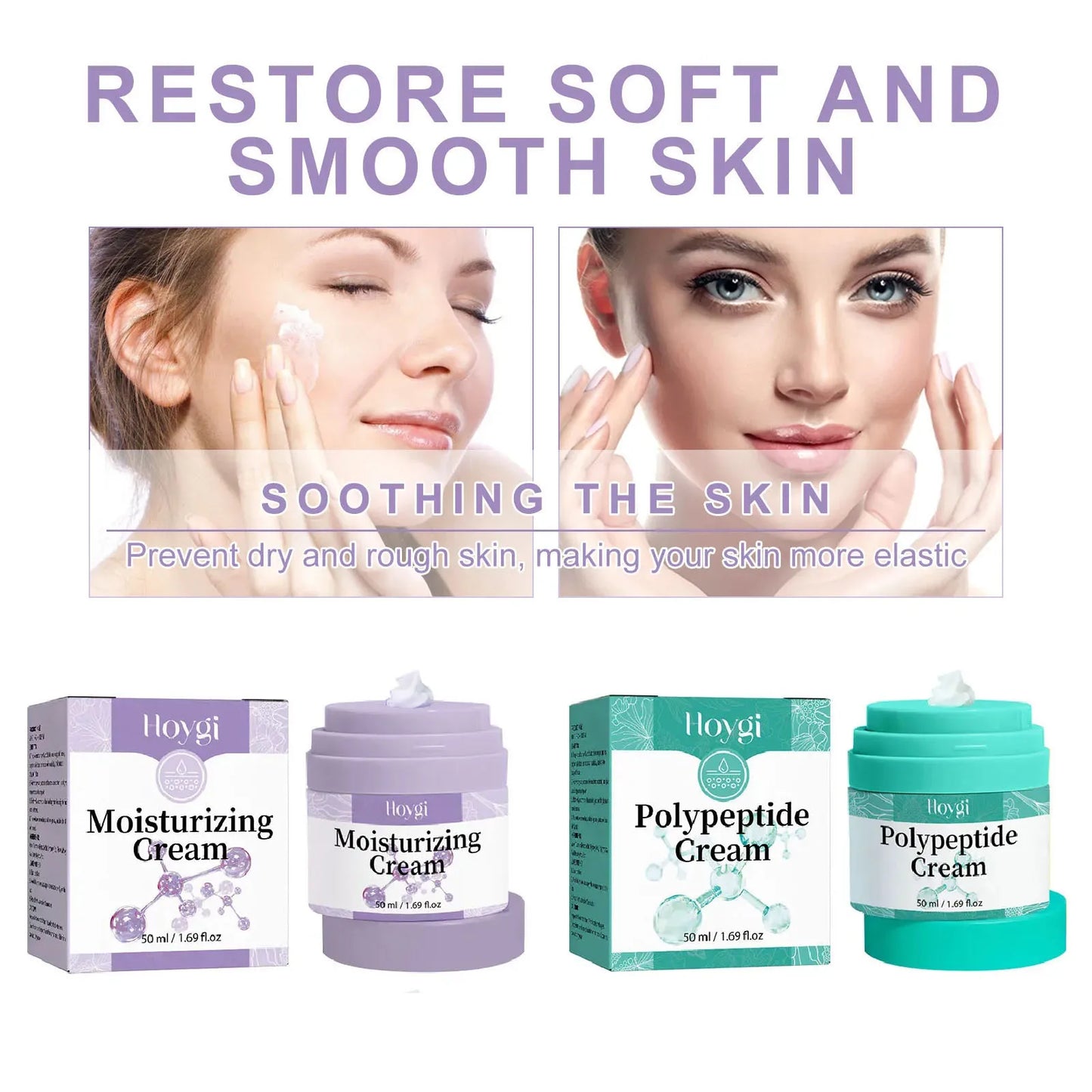 Polypeptide Face Cream Firming Protein Hydrating Lighten Dark Spot Melanin Fade Fine Line Facial Rejuvenation Moisturizing Cream Peaceful Pleasures Health and Wellness