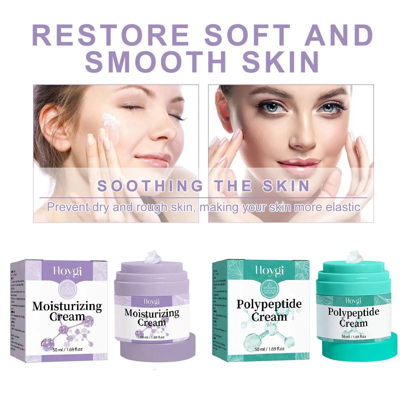 Polypeptide Face Cream Firming Protein Hydrating Lighten Dark Spot Melanin Fade Fine Line Facial Rejuvenation Moisturizing Cream Peaceful Pleasures Health and Wellness