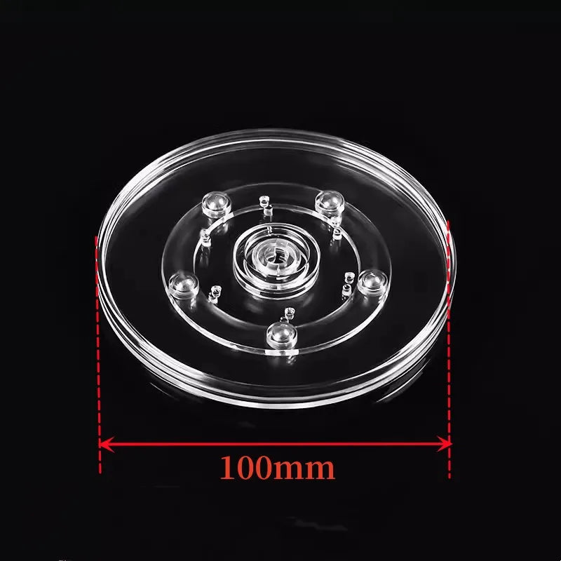 Acrylic 360° Rotating Display Stand | Clear Lazy Susan Turntable