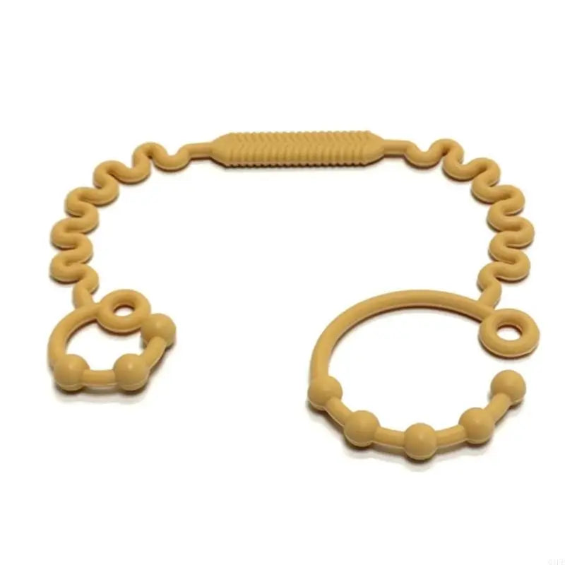 Silicone Baby Teether Pacifier Holder & Bottle Tether Clip