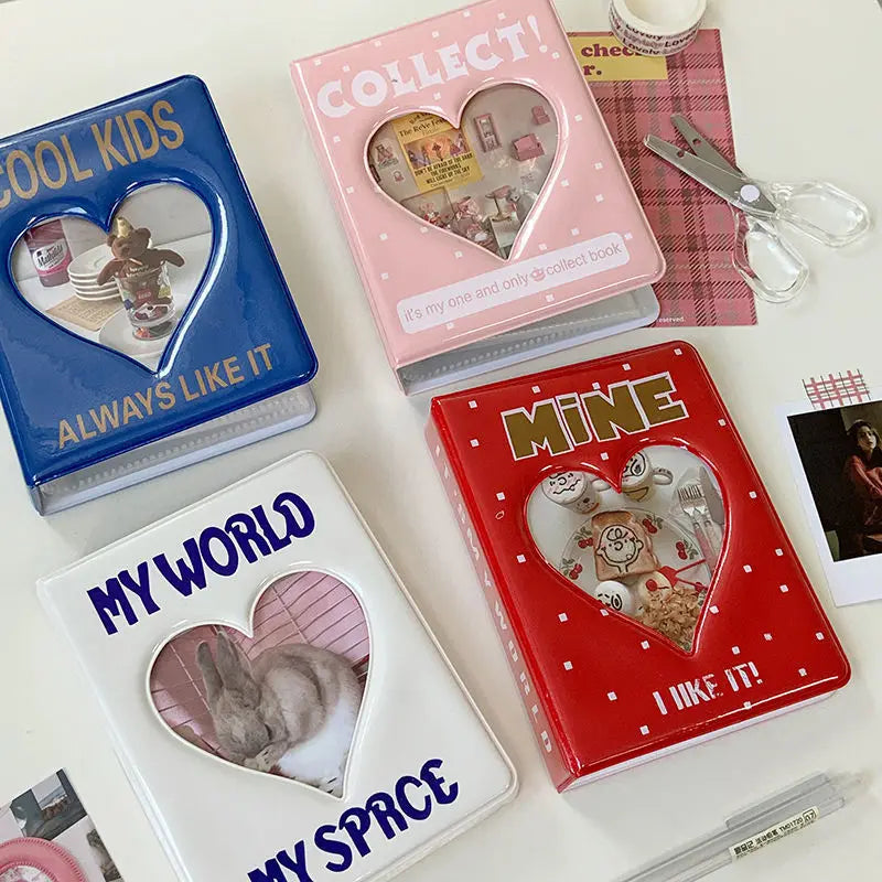 Mini Photo Album 64 Pockets Cartoon Photocard Holder Book Collect