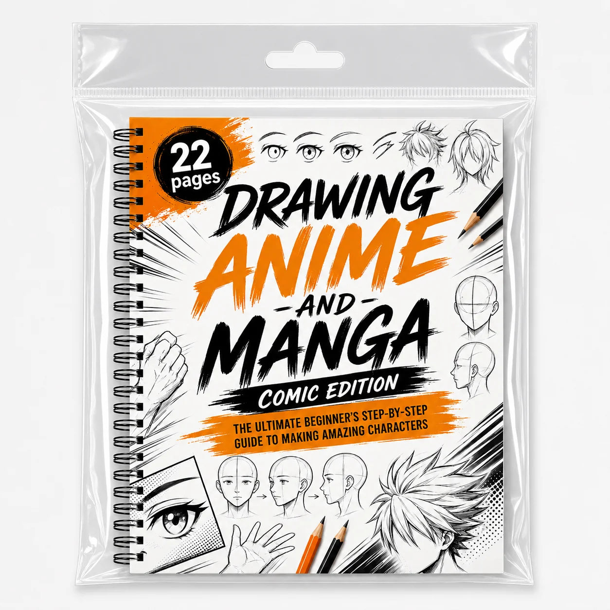 Anime Manga Drawing Workbook B5 Spiral Sketch Guide Beginners