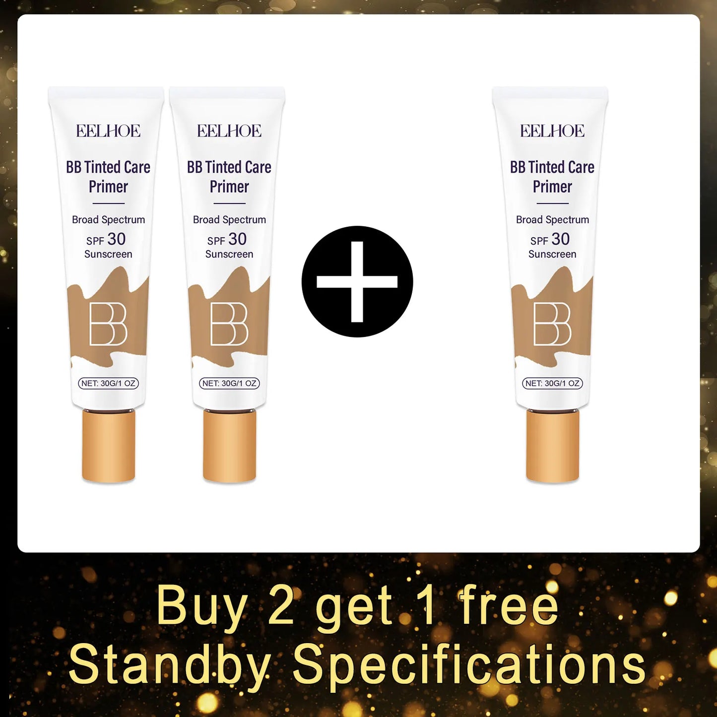 EELHOE BB Cream SPF 30 | Full Coverage Foundation & Primer
