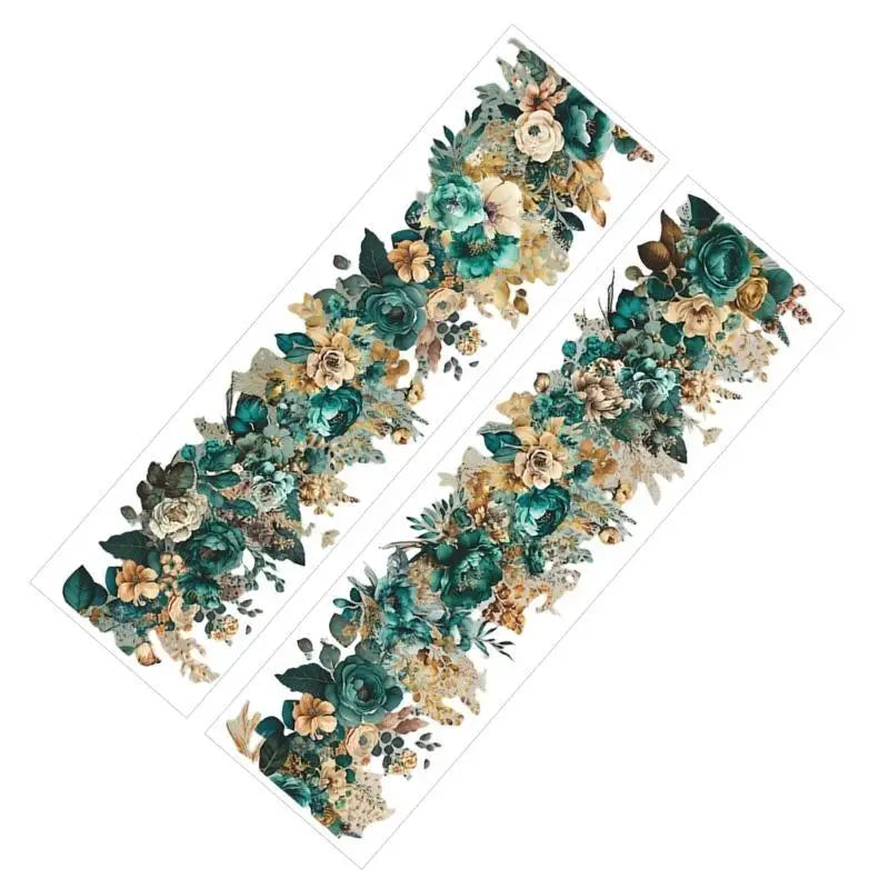 Floral PET Decorative Tape Roll 2m | Flower Series Craft Tape