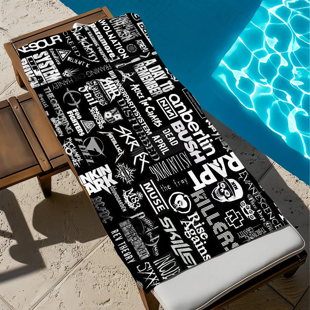 Misfits Rock Band Quick-Dry Beach Towel | Gym, Travel & Pool