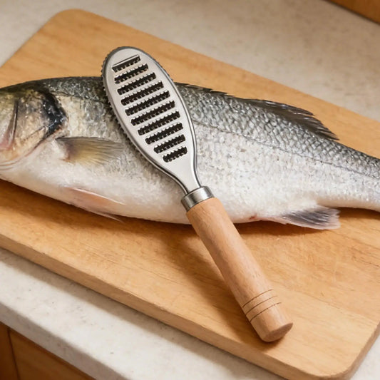Stainless Steel Fish Scaler & Descaler Tool – Fast Cleaner Fish Scaler Tool Oasis Select