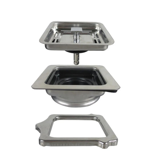 Square Stainless Steel Sink Strainer & Drain Filter | Kitchen & Bath Sink Drain Strainer Oasis Select
