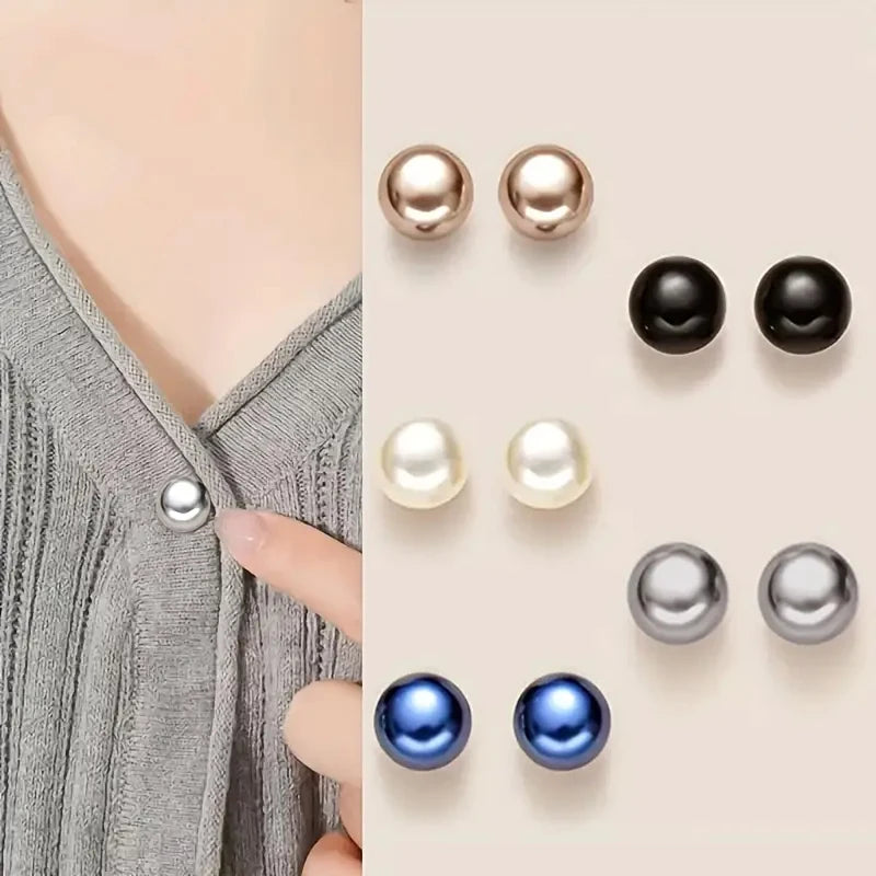 Pearl Button Pins DIY Decorative Safety Covers Shoes Hats Bags Shawls