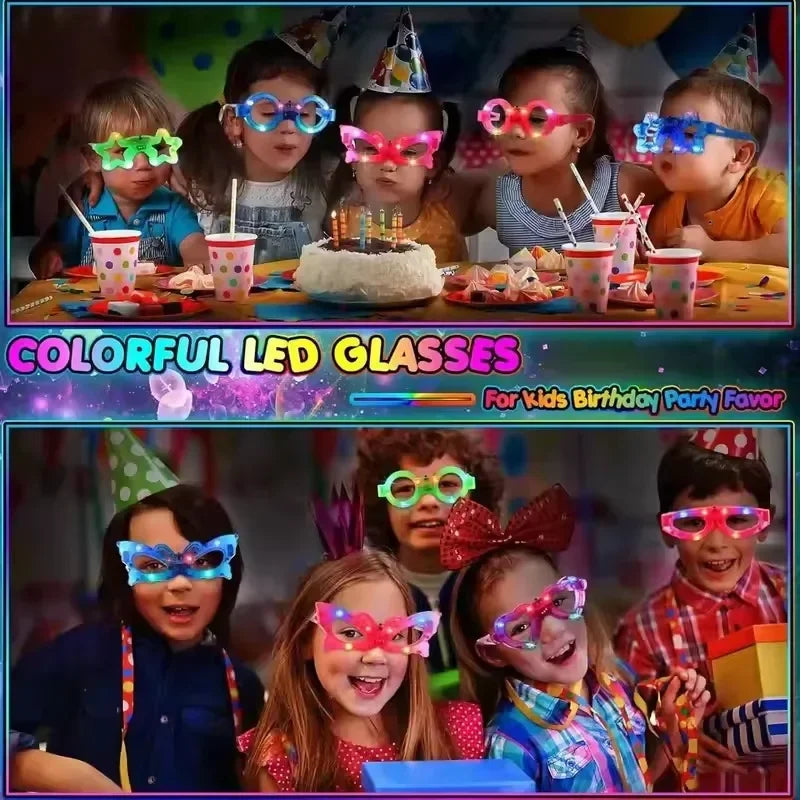 LED Glow in the Dark Glasses Bulk – Party Favors Kids & Adults