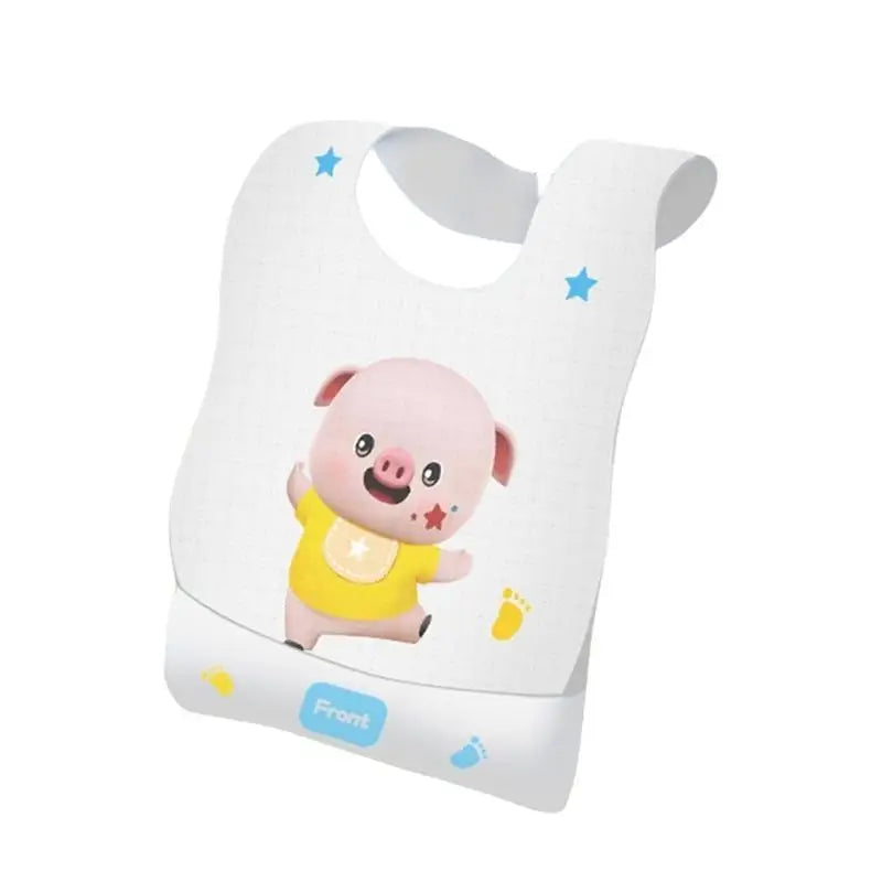 Disposable Baby Bibs 10-Pack | Soft Cotton Burp Cloths