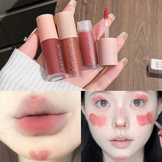 Art Value 4-Color Dual-Use Lip & Cheek Cream Blush Tint Cream Blush Tint Oasis Select