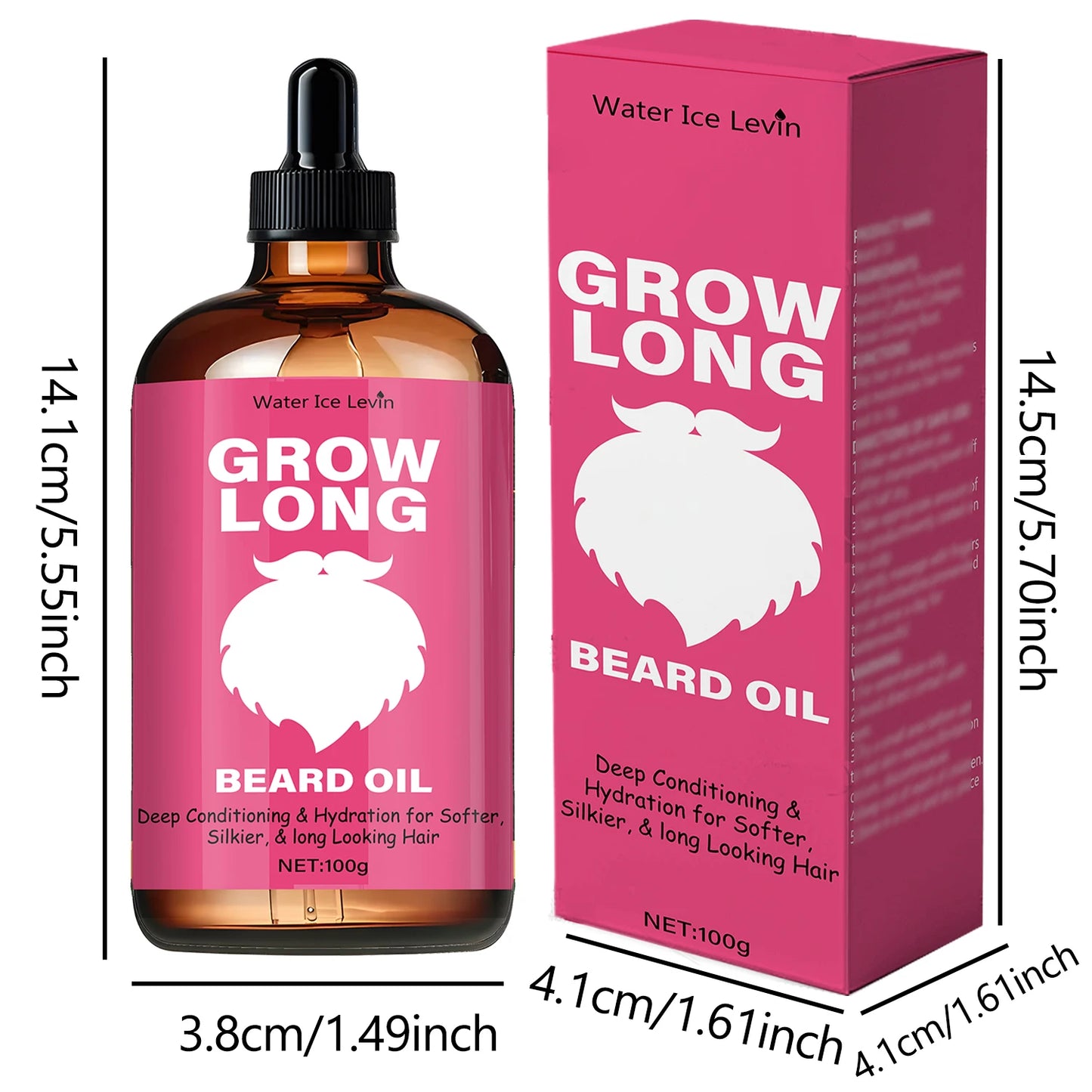 Levin Beard Oil – Growth, Shine & Deep Moisture | 100g