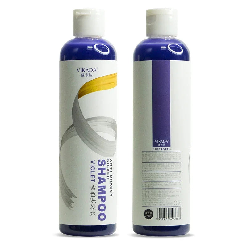 Purple Shampoo Washes Away Excess Yellow Hair Dye Naturally Protects Color Without Damaging Hair Strengthens Hair Repairs Hair Peaceful Pleasures Health and Wellness 1 bottle 275ml