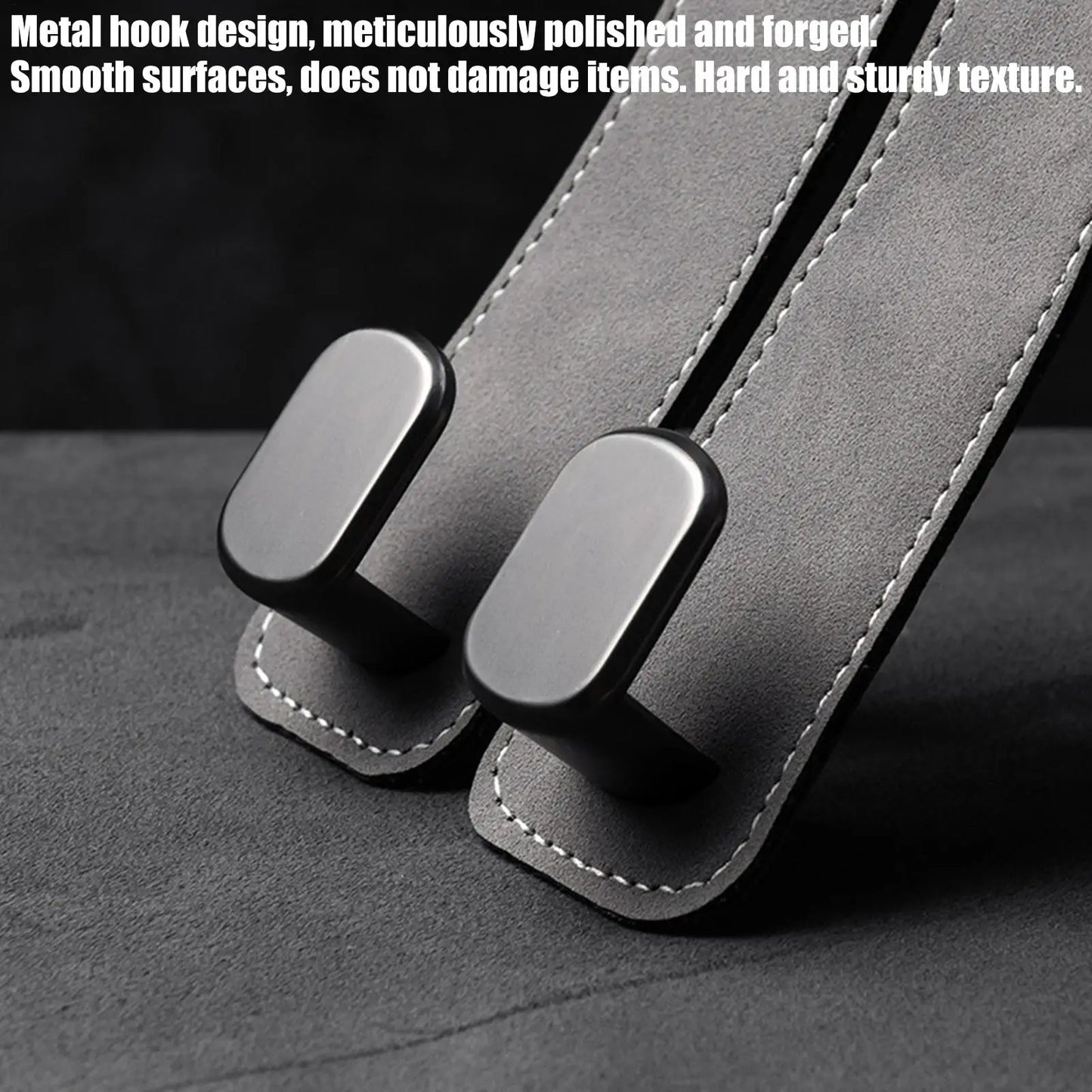 2-in-1 Car Headrest Hook | Seat Back Bag Hanger Organizer