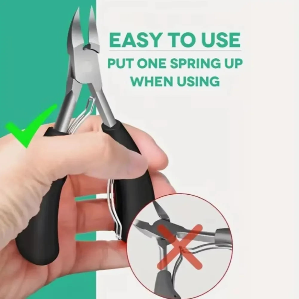 Professional Toenail Clippers – Curved Blade Nail & Skin Tool