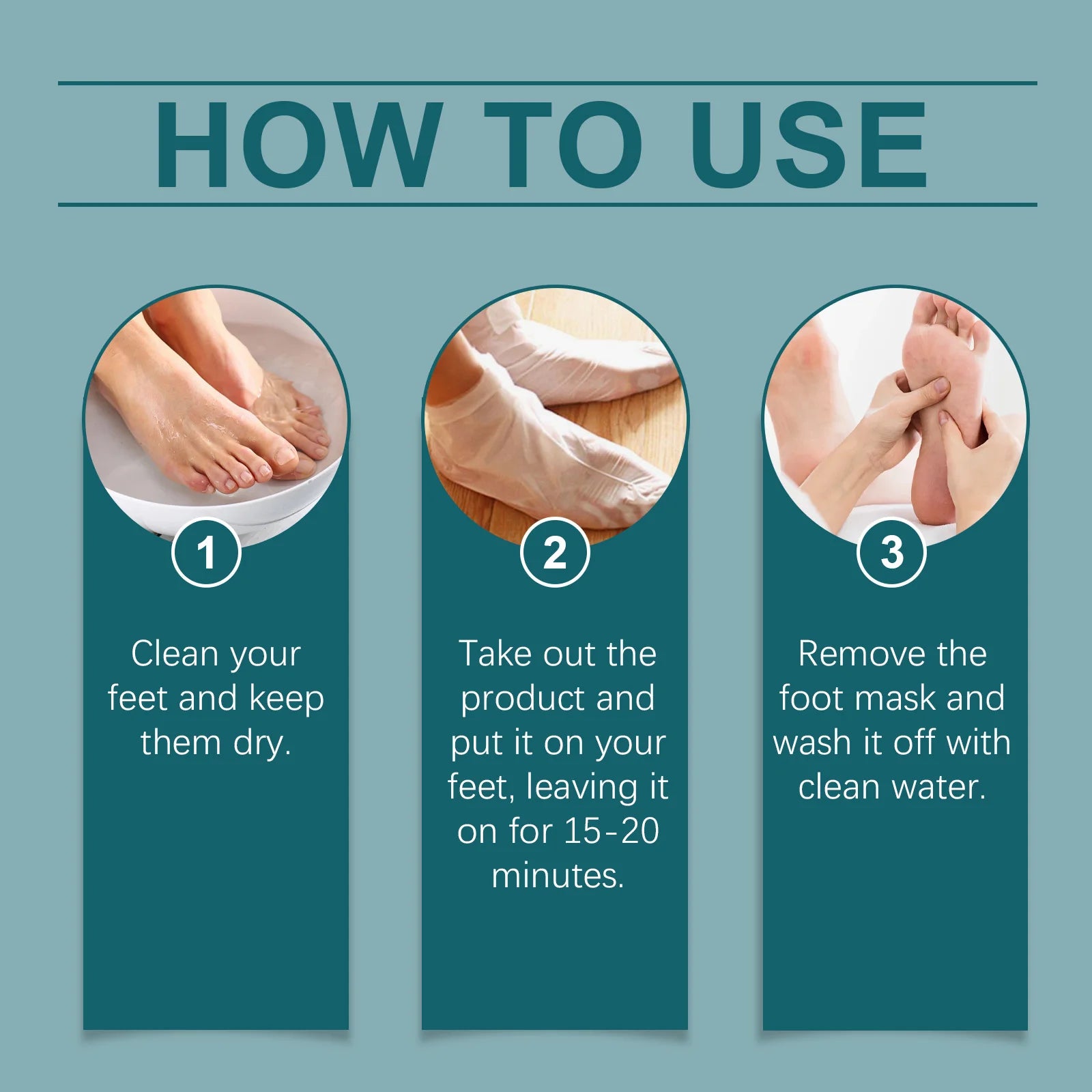 Exfoliating Foot Mask Anti Cracked Remove Dead Skin Heel Calluses Enhances Elasticity Moisturize Brighten Soften Feet Skin Care Peaceful Pleasures Health and Wellness
