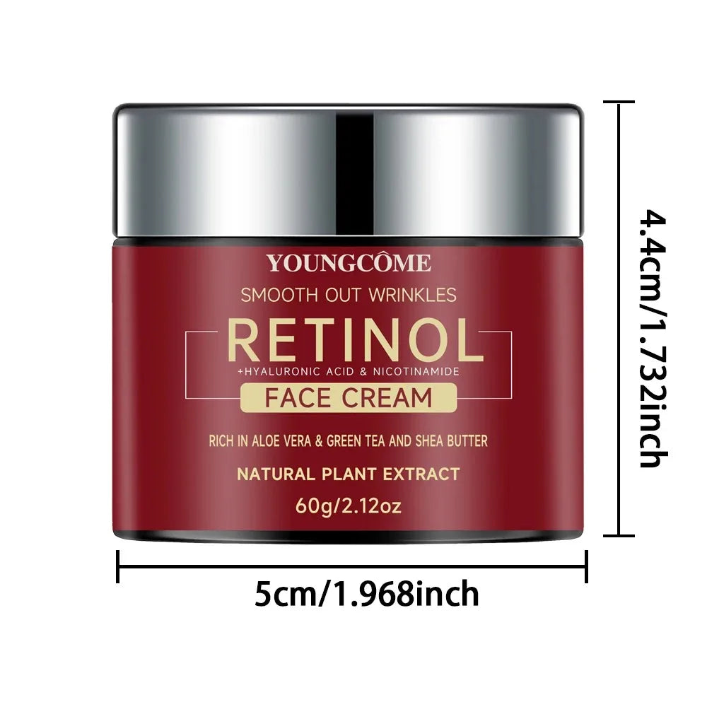 1/3PCS Retinol Lifting Firming Cream Repairing Moisturizing Nourishing Cream Brightening Skin Facial Anti-Aging Face Skin Care Peaceful Pleasures Health and Wellness 60G