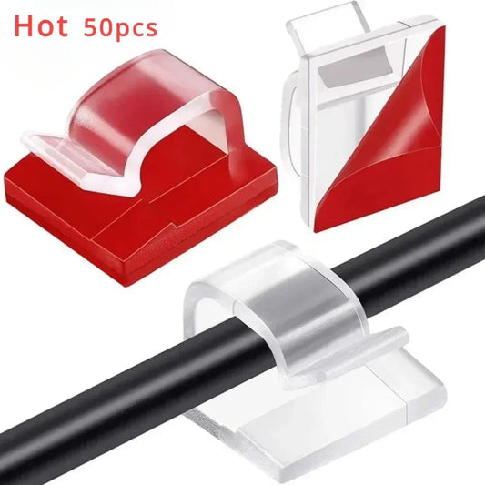 WINDER Cable Clearance Attache Guiding Line Wire Arrangement Clips Cord Holder Protector Electrician Pushing Tape Home 10/50PCS Peaceful Pleasures Health and Wellness