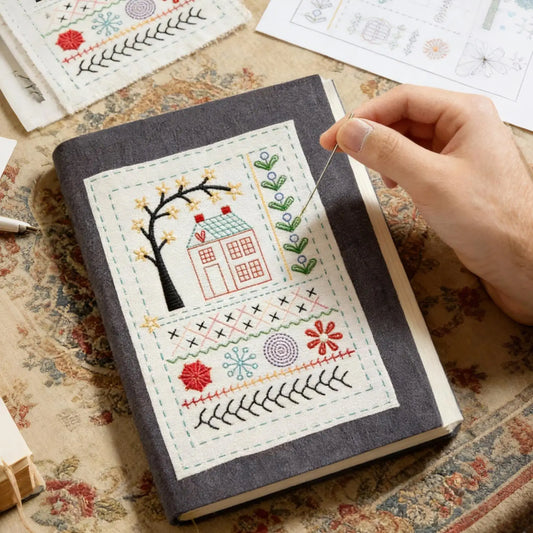 Beginner Embroidery Book Kit | Travel, Home & Group Projects Embroidery Craft Kit Peaceful Pleasures Health and Wellness China Mainland