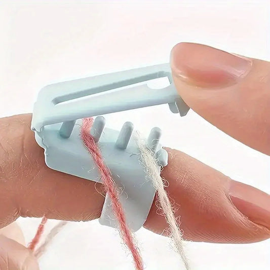 Crochet Yarn Guide Sleeve Plastic Finger Protector Beginners Knitting Peaceful Pleasures Health and Wellness