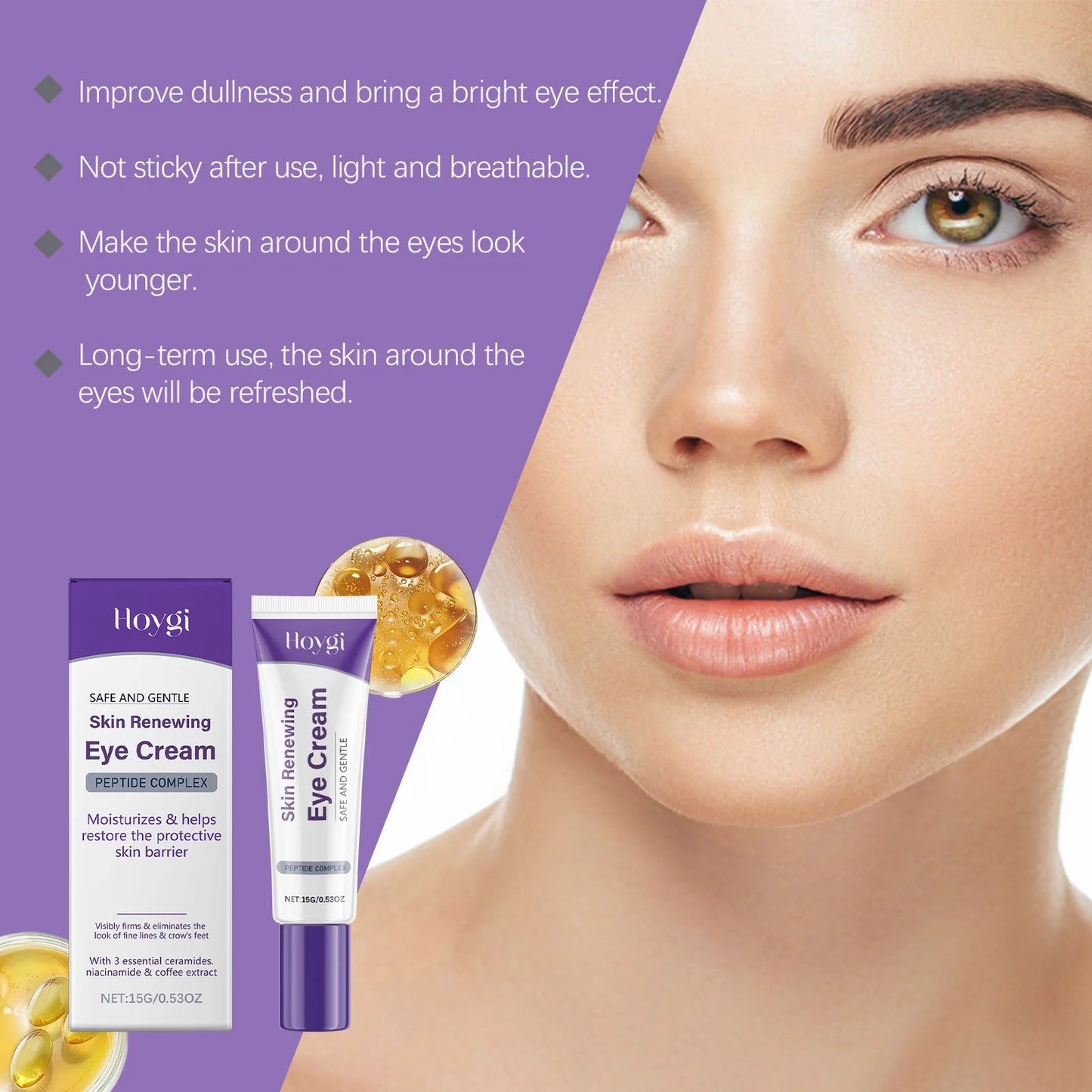 Firming Eye Cream Lightening Anti Dark Circle Reduce Puffiness Remover Eye Bags Smoothing Fade Fine Lines Brighten Eye Skin Care Peaceful Pleasures Health and Wellness
