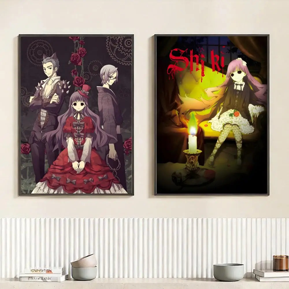 Anime S-Shiki Poster HD Self Adhesive Waterproof Wall Art Ideal for Home Office Dorm Bedroom Great Gift Peaceful Pleasures Health and Wellness