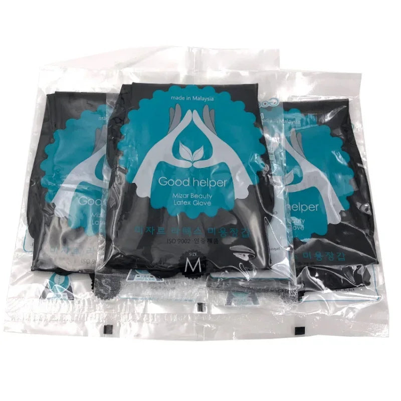 5pairs Dyed Hair Perm Curling Heat Resistant Waterproof Rubber Gloves for Salon Peaceful Pleasures Health and Wellness