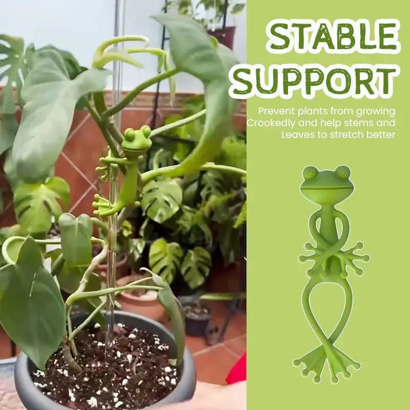 Frog Plant Support Clips – Decorative Plastic Plant Stand Plant Support Clip Peaceful Pleasures Health and Wellness