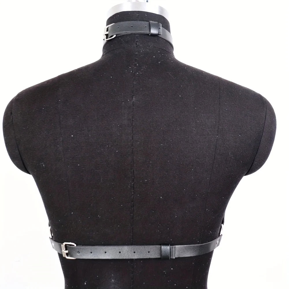 Women Sexy Harness Belt Leather Lingerie Corset Bdsm Bondage Gothic