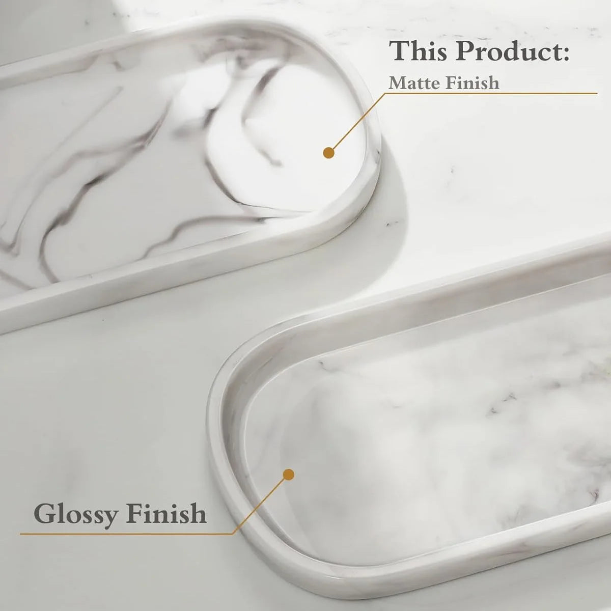 Oval Soap Dispenser Tray, Bathroom Vanity Tray, 9.8" Kitchen Counter Trays, Silicone Bathroom Tray for Counter, Toilet Tank Tray Peaceful Pleasures Health and Wellness