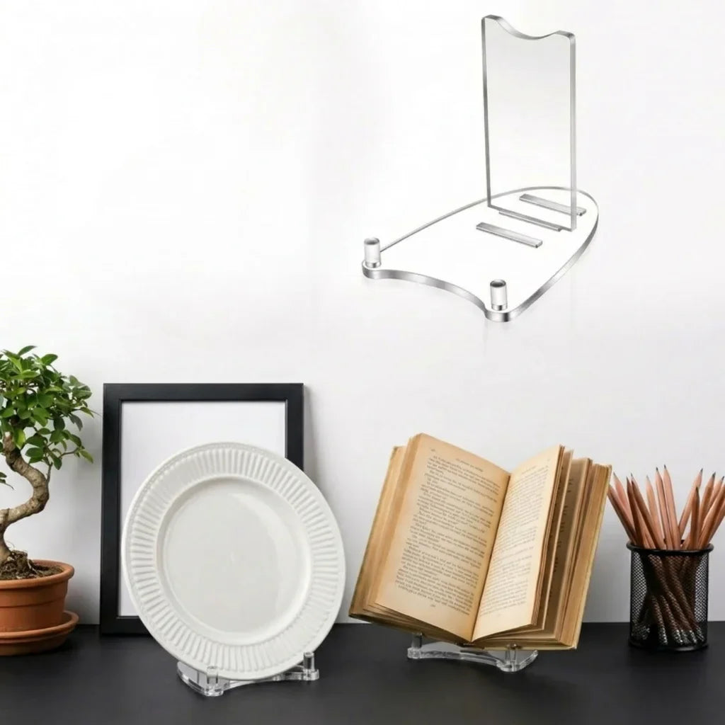 Adjustable Clear Acrylic Display Stand Easel – 7–12 Inch