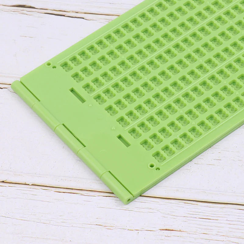 Portable Braille Writing Slate & Stylus – 9 Lines 30 Cells