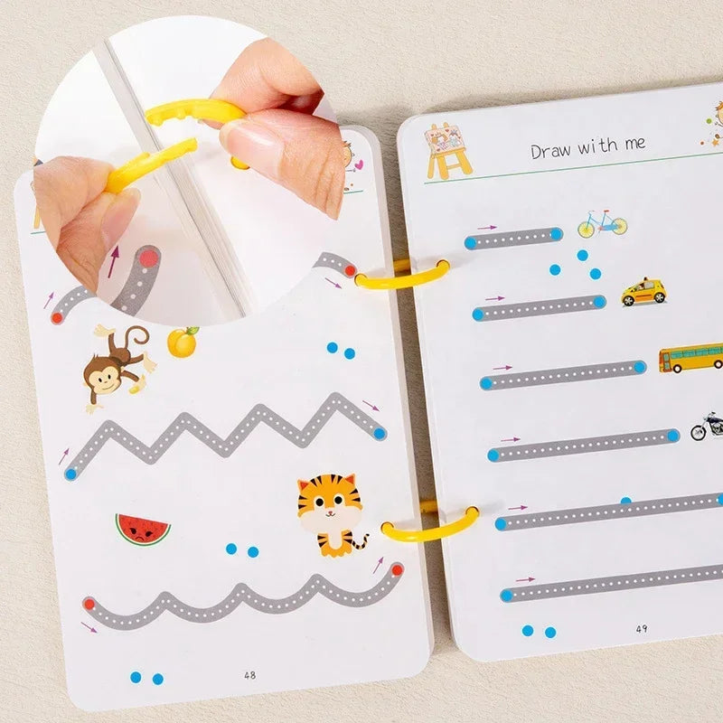 Reusable Magic Tracing Workbook Pen Eraser Book Drawing Practice