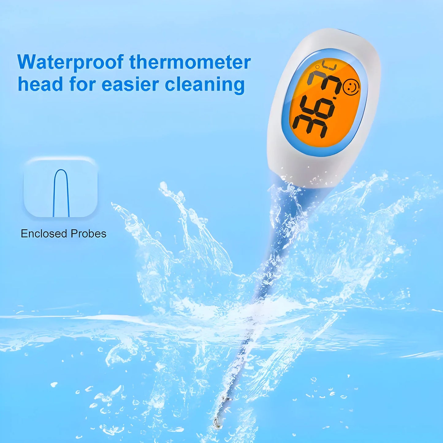 8-second Quick LED Pet Dog Cat Electronic Thermometer Safe Wet Dry Thermometer Veterinary Thermometer Pet Medical Equipment Tool Peaceful Pleasures Health and Wellness