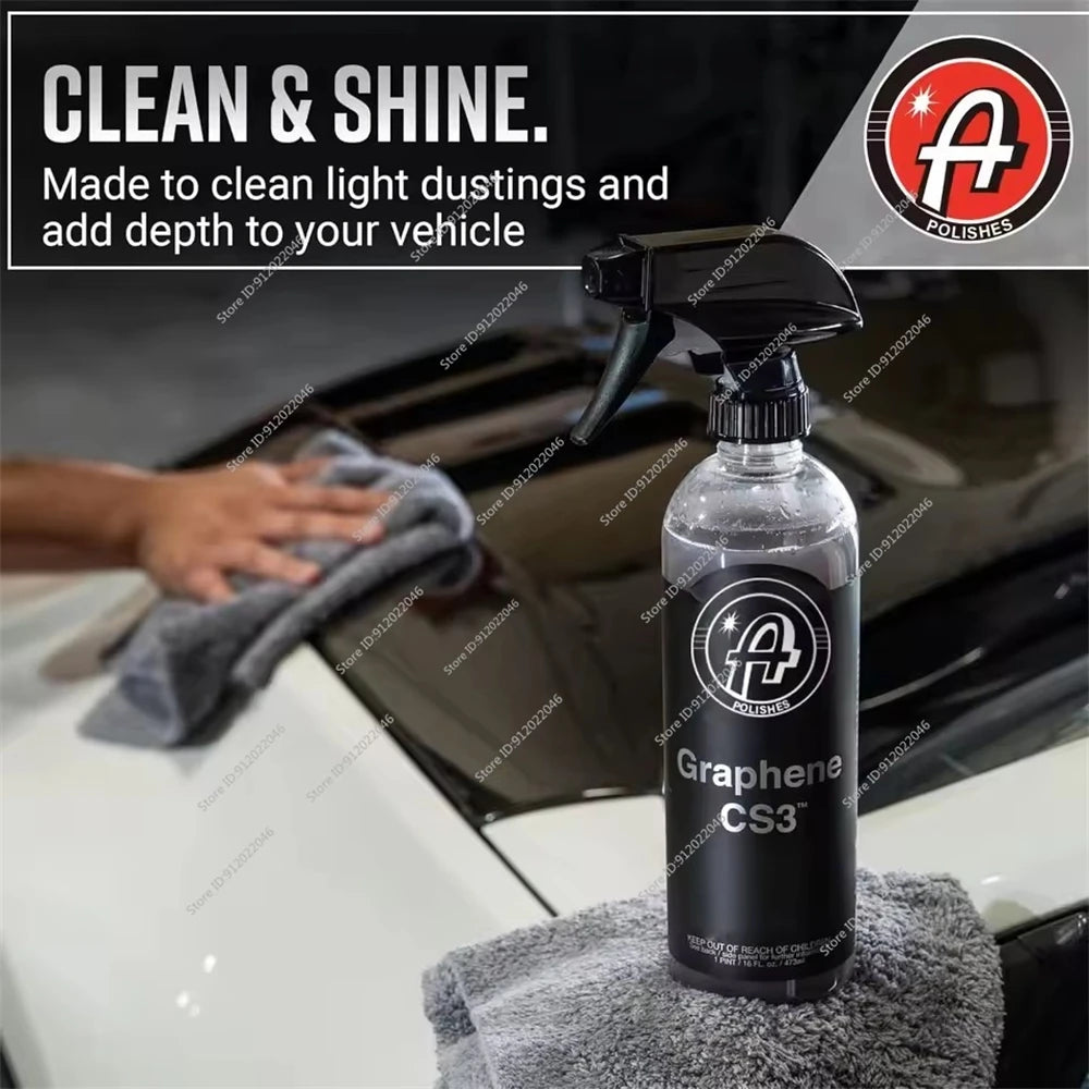Polishes Graphene CS3 Graphene Waterless Wash Ceramic Spray Coating Detail Spray Gloss Car Wash Cleaning Spray for Car Detailing Peaceful Pleasures Health and Wellness