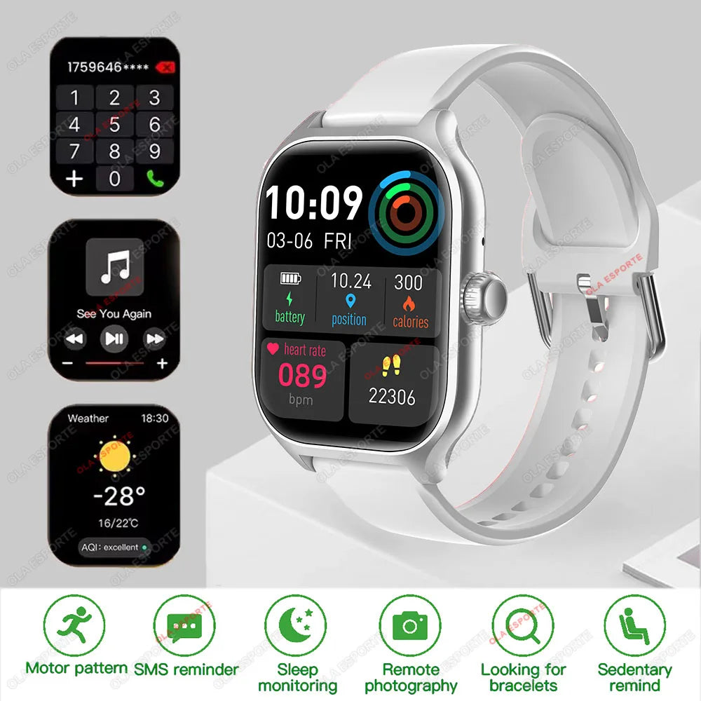 Ola Esporte Smartwatch GPS Bluetooth Call Heart Rate IP68