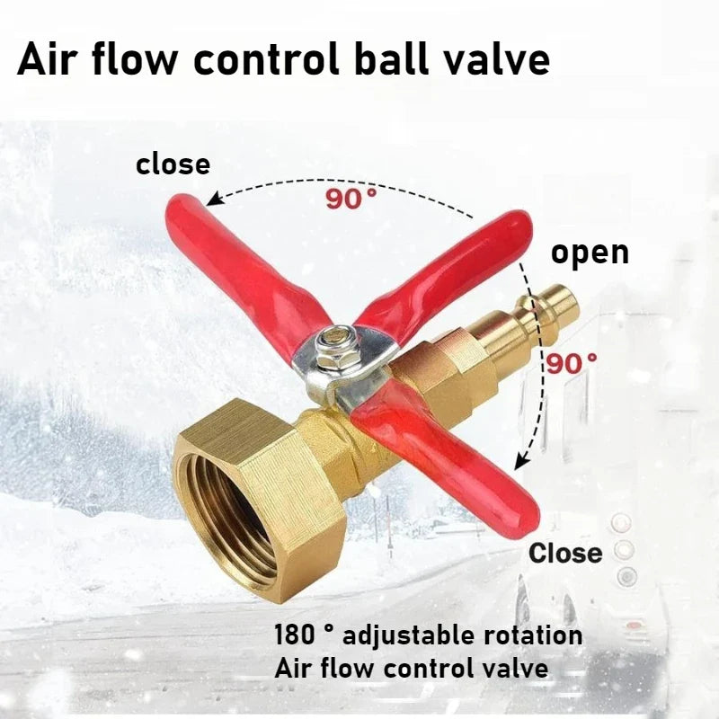 Brass 3/4" Male Thread Quick Connect Fitting – Explosion-Proof