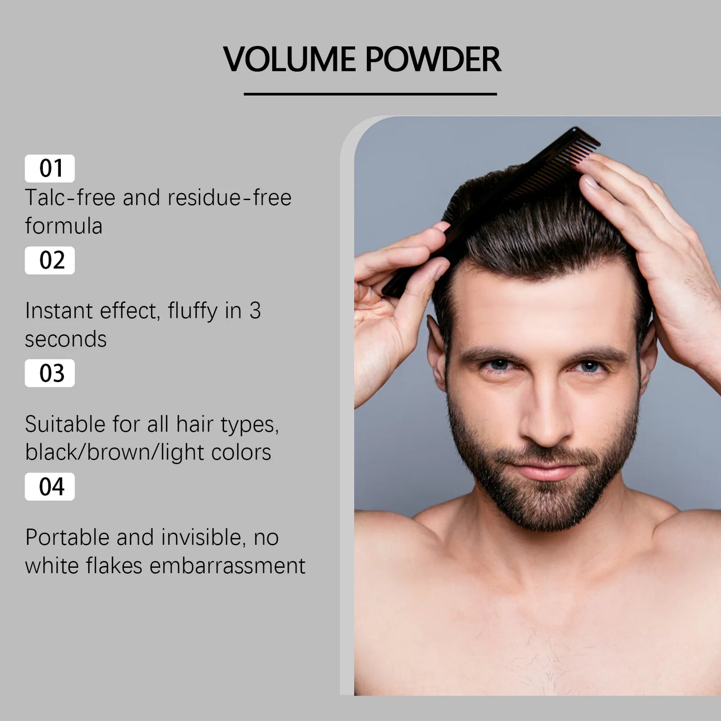 Jaysuing Hair Styling Powder – Volume & Oil Control 40g
