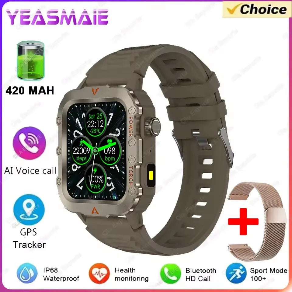 Ola Esporte Military Smartwatch – GPS, Heart Rate & Waterproof