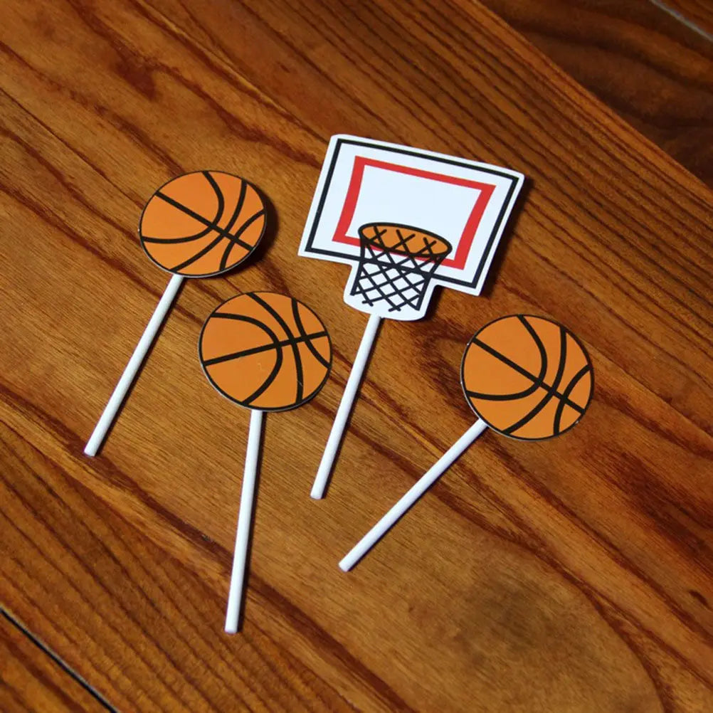 Basketball Birthday Party Cake Decor Picks Toppers for Cupcake Decoration Peaceful Pleasures Health and Wellness other