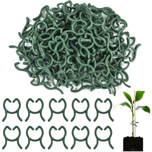 100/200Pcs Horticultural Clip Ring Butterfly Buckle Large Eight Character Plant Binding Tie Plant Support Climbing Plant Clip Peaceful Pleasures Health and Wellness