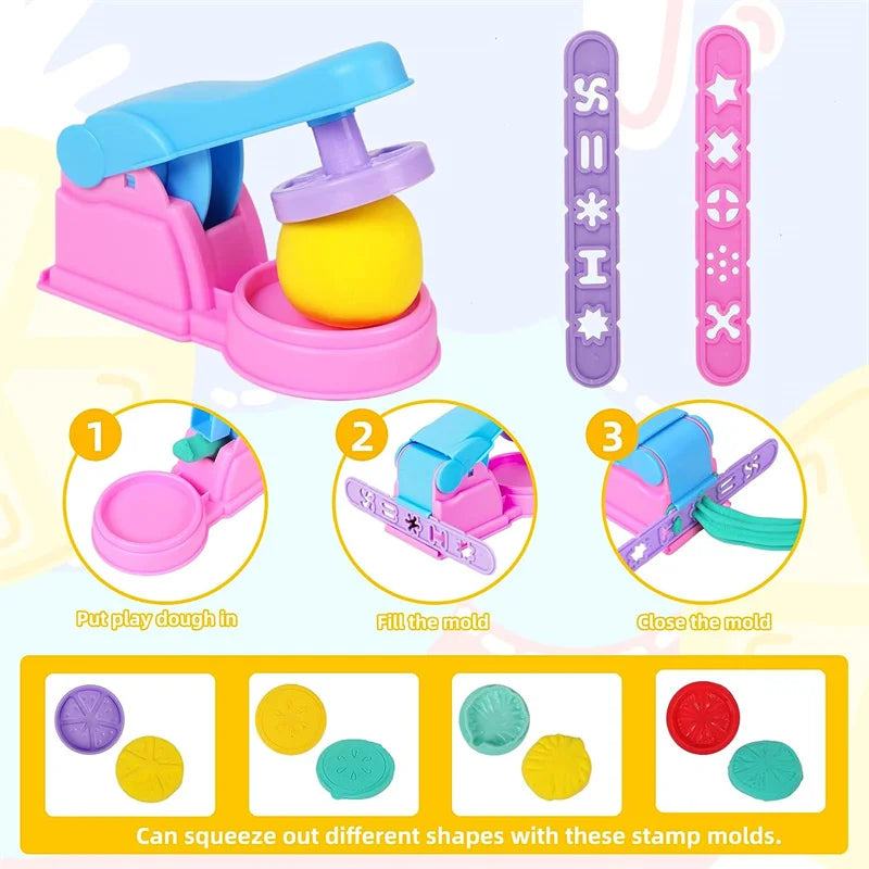Playdough Tools Accessories Kids Plastic Plasticene Toys Animal