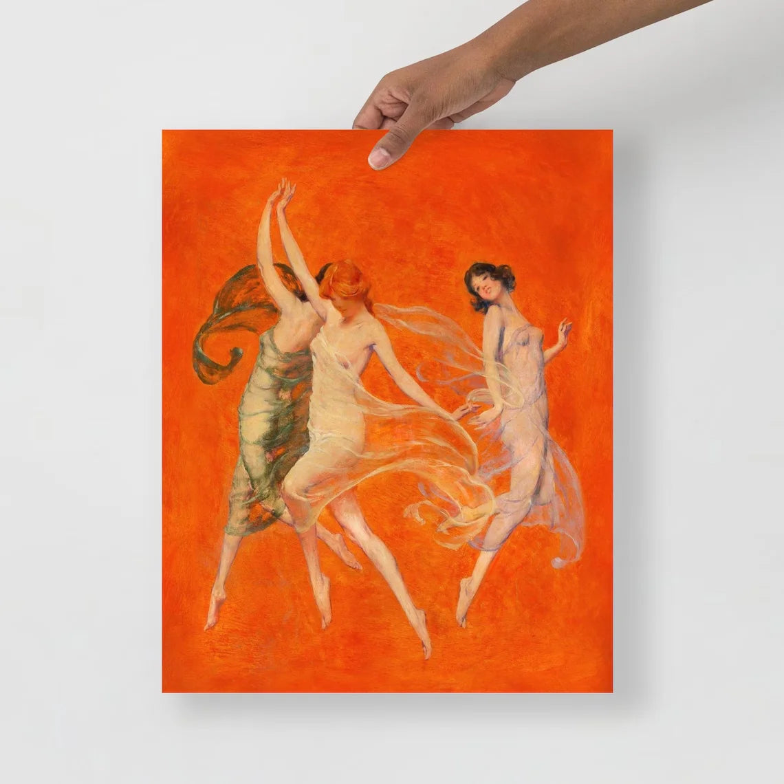 Warren B. Davis - Dance of Three Muses art print, Museum quality Fine Art Print Peaceful Pleasures Health and Wellness