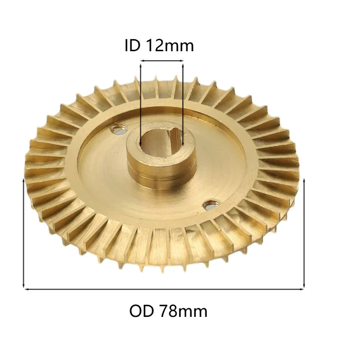 Brass Self-Priming Water Pump Impeller | Double-Sided Vanes