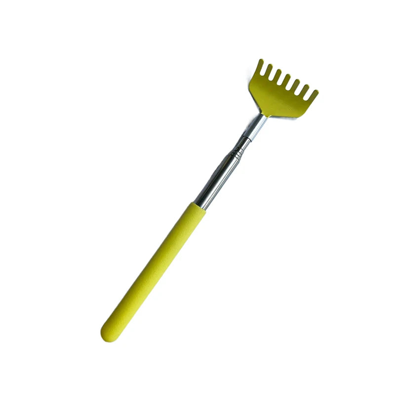 Telescopic Scratching Backscratcher Extendable Massage Claw For Back Scraper Massage Relax Back Scratcher Relieve Anti-itch Tool Peaceful Pleasures Health and Wellness Yellow