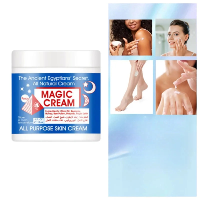 118MLMagic creamMagic Face Cream Facial Moisturizing Hydrating Deep Nourishing Delicate Nourishing Face Cream Peaceful Pleasures Health and Wellness