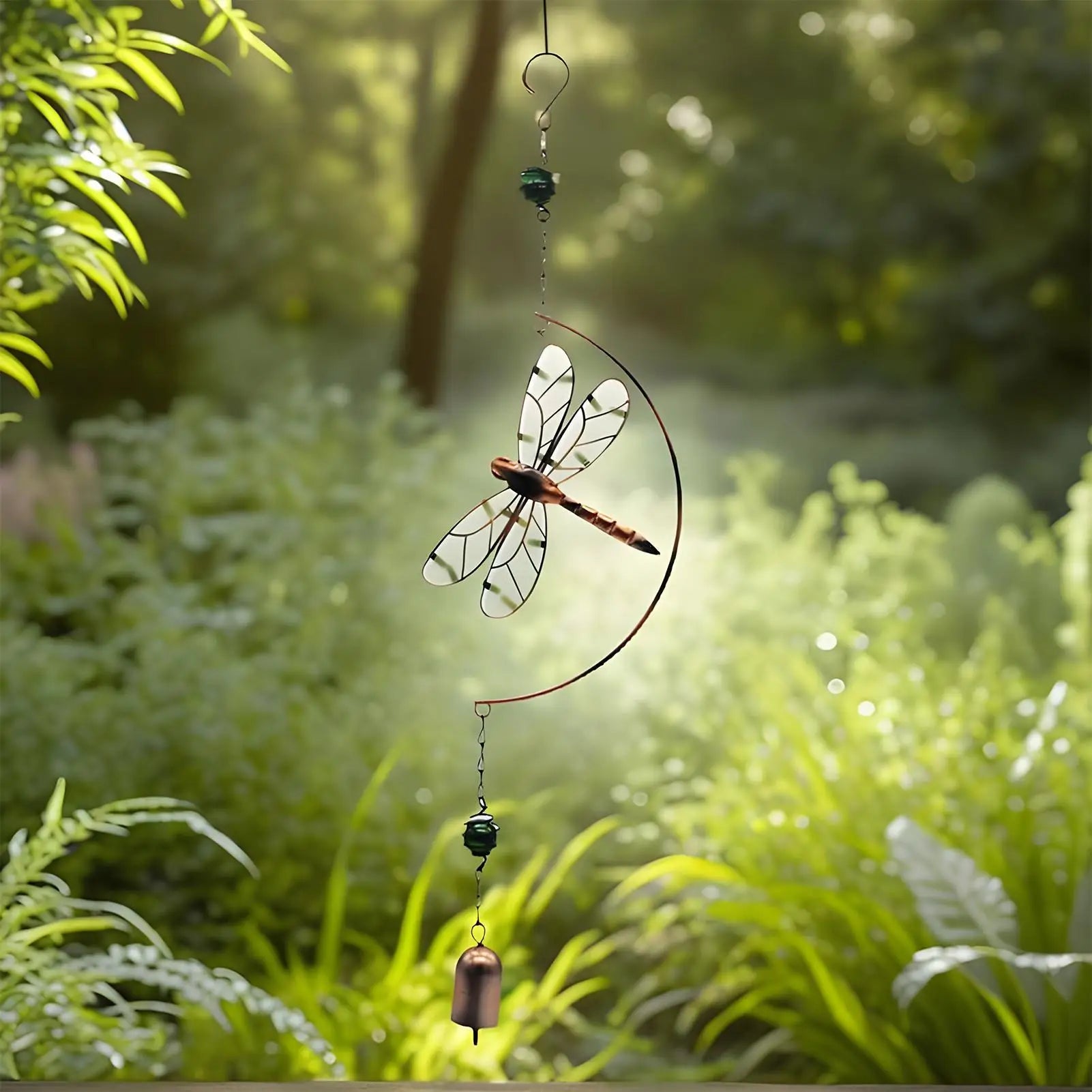 Solar Butterfly Wind Chime | Glow-in-the-Dark Garden Décor Solar Wind Chime Peaceful Pleasures Health and Wellness